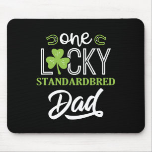 One Lucky Standardbred Horse Vater Irish Horseback Mousepad