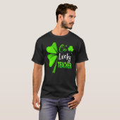 One Lucky Teacher Clover Irish Kleeblatt St Patric T-Shirt (Vorne ganz)