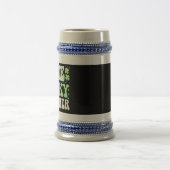 One Lucky Teacher Groovy Retro Teacher St Patricks Bierglas (Mittel)