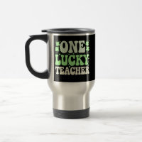 One Lucky Teacher Groovy Retro Teacher St Patricks