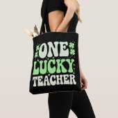 One Lucky Teacher Groovy Retro Teacher St Patricks Tasche (Von Nahem)