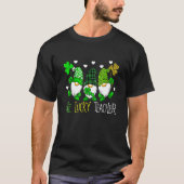 One Lucky Teacher Irish Gnome Leopard Patricks Day T-Shirt (Vorderseite)