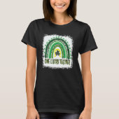 One Lucky Teacher Leopard Rainbow St Patrick's Day T-Shirt (Vorderseite)