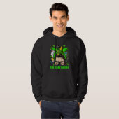 One Lucky Teacher Messy Bun St Patricks Day Clover Hoodie (Vorne ganz)