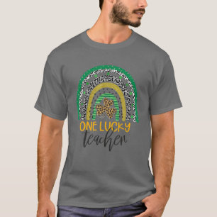 One Lucky Teacher Rainbow School St Patrick's Day T-Shirt