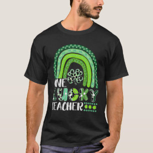 One Lucky Teacher Rainbow St Patrick's Day Appreci T-Shirt