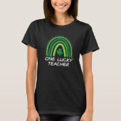 One Lucky Teacher Rainbow St Patrick's Day Teacher T-Shirt (Vorderseite)