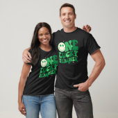 One Lucky Teacher Shamrock Groovy St Patrick's Day T-Shirt (Unisex)