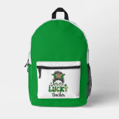 One Lucky Teacher - St. Patrick's Day Bedruckter Rucksack (Vorderseite)