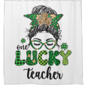 One Lucky Teacher - St. Patrick's Day Duschvorhang (Vorderseite)