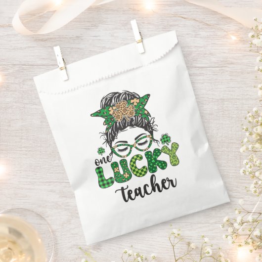 One Lucky Teacher - St. Patrick's Day Geschenktütchen (Ausgeschnitten)