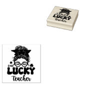 One Lucky Teacher - St. Patrick's Day Gummistempel (Stempel)