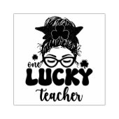 One Lucky Teacher - St. Patrick's Day Gummistempel (Prägung)