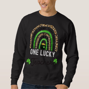 One Lucky Teacher St Patrick's Day Irish Rainbow C Sweatshirt