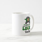 One Lucky Teacher - St. Patrick's Day Kaffeetasse (VorderseiteRechts)