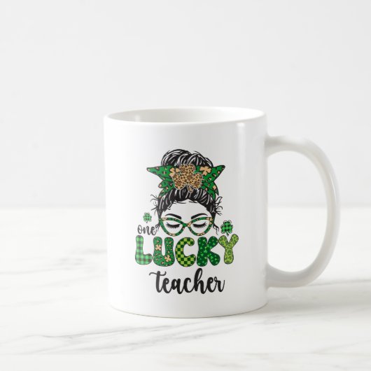 One Lucky Teacher - St. Patrick's Day Kaffeetasse (Rechts)