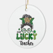 One Lucky Teacher - St. Patrick's Day Keramik Ornament (Links)