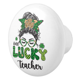 One Lucky Teacher - St. Patrick's Day Keramikknauf