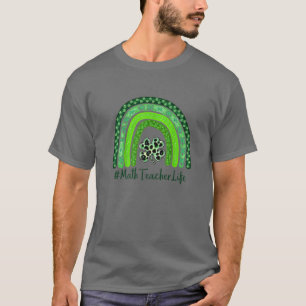 One Lucky Teacher St Patrick's Day Math Teacher fo T-Shirt