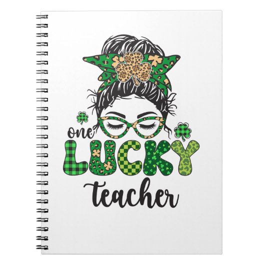 One Lucky Teacher - St. Patrick's Day Notizblock (Vorderseite)
