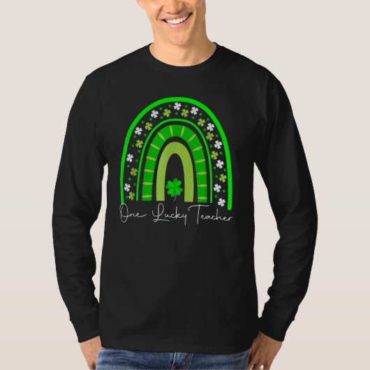 one lucky teacher st patricks day rainbow 1 T-Shirt (Vorderseite)