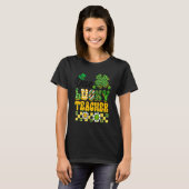 One Lucky Teacher St Patricks Day Teacher Groovy V T-Shirt (Vorne ganz)