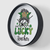 One Lucky Teacher - St. Patrick's Day Uhr (Winkel)