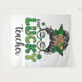 One Lucky Teacher - St. Patrick's Day Wandteppich (Vorderseite (Horizontal))