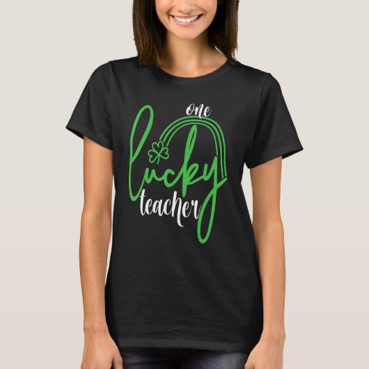 One Lucky Teacher St Patricku2019s Day 2 T-Shirt (Vorderseite)