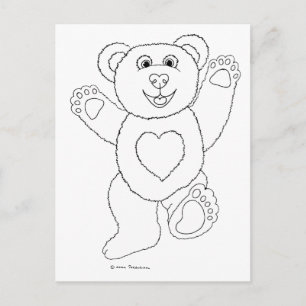 One Lucky Teddy Postkarte