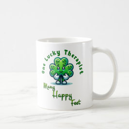 One Lucky Therapist St. Patrick's Day Fun Design Kaffeetasse
