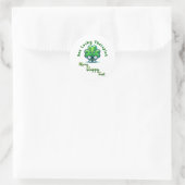 One Lucky Therapist St. Patrick's Day Fun Design Runder Aufkleber (Tasche)
