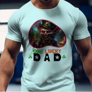 One Lucky Vater - Green Glow Dance Party T-Shirt