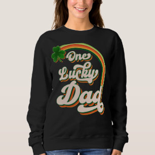 One Lucky Vater Irish C St Patrick's Day Vintag Sweatshirt