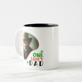 One Lucky Vater - Irish Sessings Zweifarbige Tasse (Vorderseite Links)