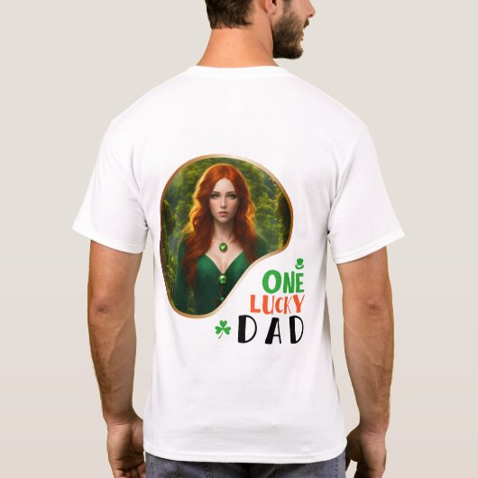 One Lucky Vater - Shamrockin' Street T-Shirt (Rückseite)