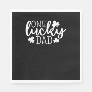 One Lucky Vater Shirt St Patricks Day Shirt Men Da Serviette