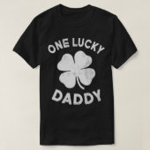 One Lucky Vater St Patricks Day Green Kleeblatt Le T-Shirt (Design vorne)