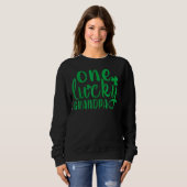 One Lucky Vater St Patrick's Day Kleeblatt Daddy M Sweatshirt (Vorne ganz)