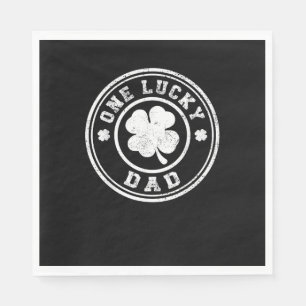 One Lucky Vater St Patricks Day T - Shirt Serviette