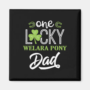 One Lucky Welara Pony Horse Vater Irish Horseback Magnet