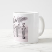 One Man Angry Pointing a Finger at Another Man Sta Jumbo-Tasse (Vorderseite Rechts)