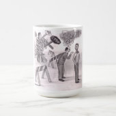 One Man Angry Pointing a Finger at Another Man Sta Kaffeetasse (Mittel)