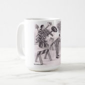 One Man Angry Pointing a Finger at Another Man Sta Kaffeetasse (Vorderseite Links)