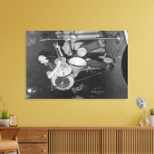 One-man-Band beim Mountain Music Festival Leinwanddruck (Insitu (Wohnzimmer))