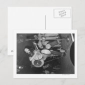 One-man-Band beim Mountain Music Festival Postkarte (Vorne/Hinten)