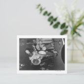 One-man-Band beim Mountain Music Festival Postkarte (Stehend Vorderseite)