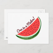 One Melon Postkarte (Vorne/Hinten)
