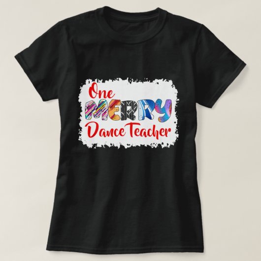 One Merry Dance Teacher Christmas PJ Xmas Matching T-Shirt (Design vorne)