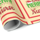 One Merry Nurse Christmas Wrapping Paper Geschenkpapier (Rolleneckpunkt)